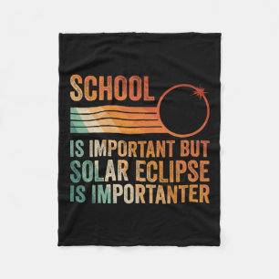 Solar Eclipse 2024 Shirt School Solar Eclipse I Fleecedecke