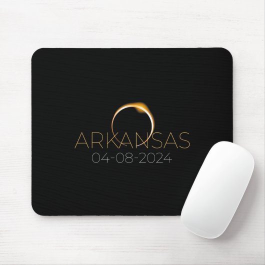 Solar Eclipse 2024 Staat Arkansas Total Solar Ecli Mousepad (Mit Mouse)