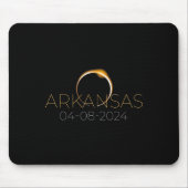 Solar Eclipse 2024 Staat Arkansas Total Solar Ecli Mousepad (Vorne)
