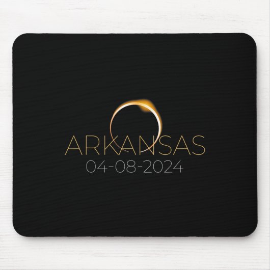 Solar Eclipse 2024 Staat Arkansas Total Solar Ecli Mousepad (Vorne)