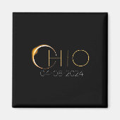 Solar Eclipse 2024 Staat Ohio Total Solar Eclipse Magnet (Vorne)