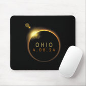 Solar Eclipse 2024 Staat Ohio Total Solar Eclipse Mousepad (Mit Mouse)