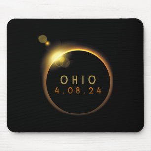 Solar Eclipse 2024 Staat Ohio Total Solar Eclipse Mousepad