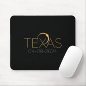 Solar Eclipse 2024 Staat Texas Total Solar Eclipse Mousepad (Mit Mouse)