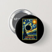 Solar Eclipse 2024 Starry Night Button (Vorne & Hinten)