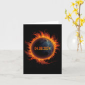 Solar-Eclipse 2024 Sun-Eclipse insgesamt 1 Karte (Gelbe Blume)