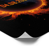 Solar-Eclipse 2024 Sun-Eclipse insgesamt 1 Poster (Ecke)