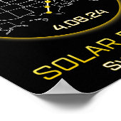 Solar Eclipse 2024 Syracuse Ny New York Totality E Poster (Ecke)