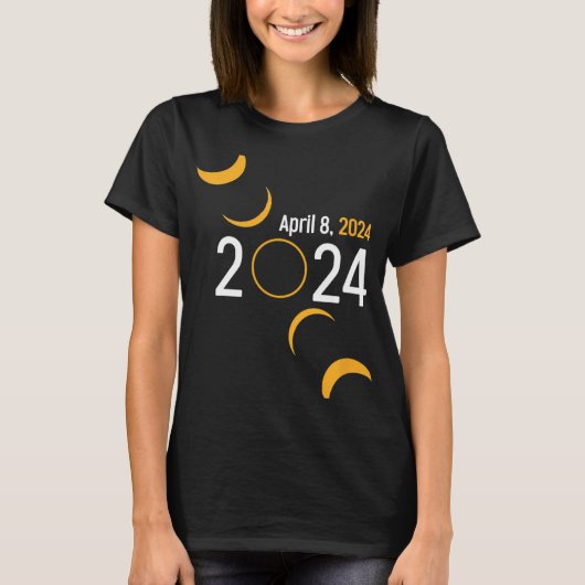 Solar Eclipse 2024 T-Shirt (Vorderseite)
