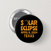 Solar Eclipse 2024 Texas Button (Vorne & Hinten)