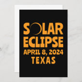 Solar Eclipse 2024 Texas Einladung (Vorne/Hinten)