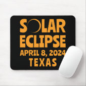 Solar Eclipse 2024 Texas Mousepad (Mit Mouse)