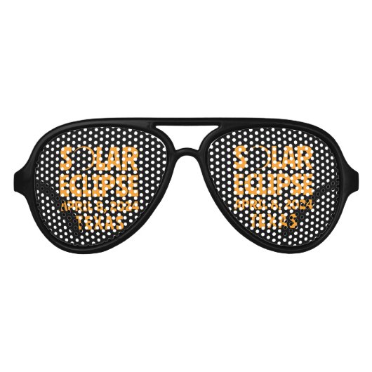 Solar Eclipse 2024 Texas Partybrille (Vorderseite)