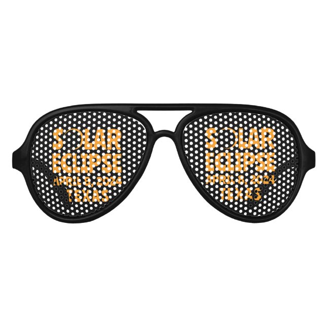 Solar Eclipse 2024 Texas Partybrille (Vorderseite)