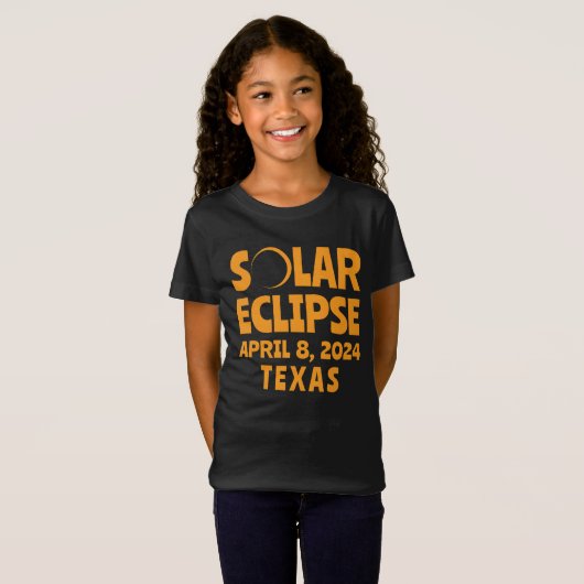 Solar Eclipse 2024 Texas T-Shirt (Vorne ganz)