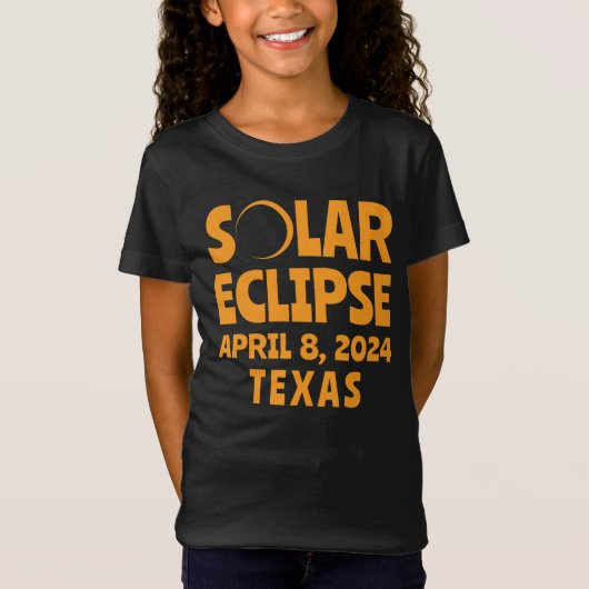 Solar Eclipse 2024 Texas T-Shirt (Vorderseite)