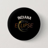 Solar Eclipse 2024 Total Solar Eclipse Staat Indie Button (Vorderseite)