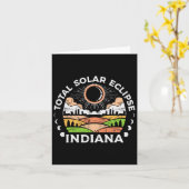 Solar Eclipse 2024 Totalität April 8 Männer Frauen Karte (Gelbe Blume)