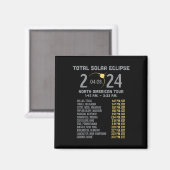 Solar Eclipse 2024 Totalität April 8 Männer Frauen Magnet (Vorderseite/Rückseite)