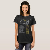 Solar Eclipse 2024 Totalität April 8 Männer Frauen T-Shirt (Vorne ganz)