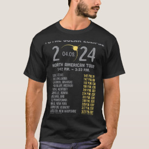 Solar Eclipse 2024 Totalität April 8 Männer Frauen T-Shirt