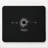 Solar Eclipse 2024 Totalität Mousepad (Vorne)