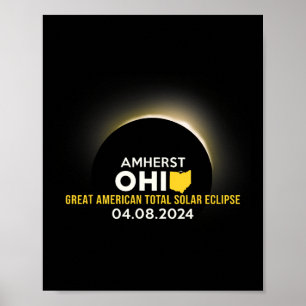 Solar Eclipse 2024 Totality 8. April Poster