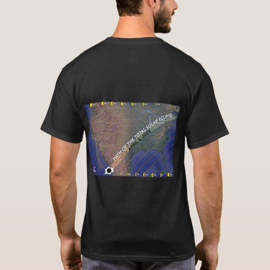 Solar Eclipse 2024 Unisex T - Shirt (Rückseite)
