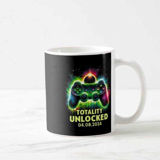 Solar Eclipse 2024 Videospiel Kaffeetasse (Rechts)