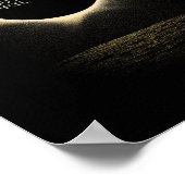 Solar-Eclipse 2024 zweimal im Leben Poster (Ecke)