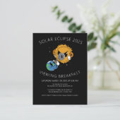 Solar Eclipse 2025 Foto-Party Einladungspostkarte (Stehend Vorderseite)
