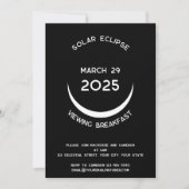 Solar Eclipse 2025 Party Einladung anzeigen (Vorderseite)