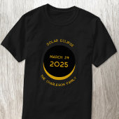 Solar Eclipse 2025 Personalisiert T-Shirt