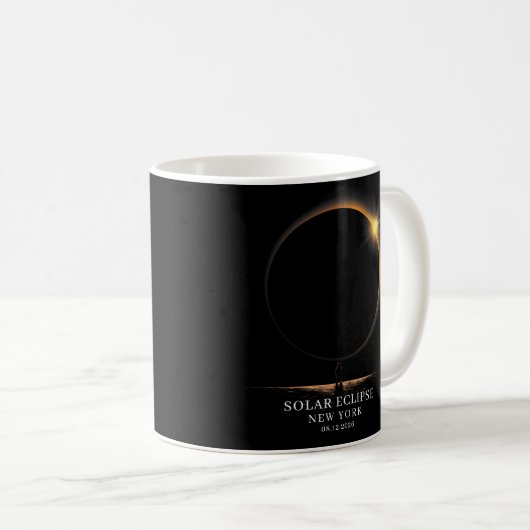 Solar Eclipse 2026 Celestial Astronomy Kaffeetasse (VorderseiteRechts)