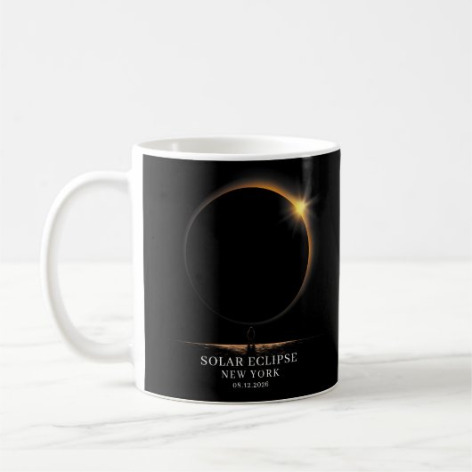 Solar Eclipse 2026 Celestial Astronomy Kaffeetasse (Links)