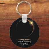 Solar Eclipse 2026 Celestial Astronomy Schlüsselanhänger (Rückseite)