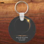 Solar Eclipse 2026 Celestial Astronomy Schlüsselanhänger (Vorderseite)