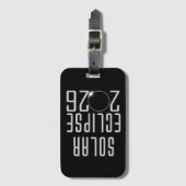 Solar Eclipse 2026 Gepäckanhänger (Vorderseite Vertikal)