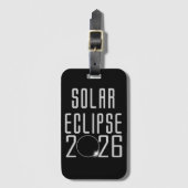 Solar Eclipse 2026 Grocery Tote Gepäckanhänger (Vorderseite Vertikal)
