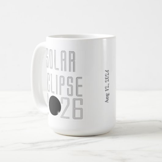 Solar Eclipse 2026 Kaffeetasse (Vorderseite Links)