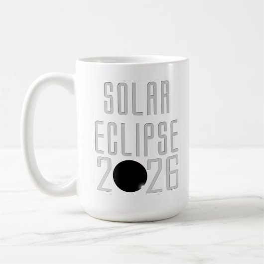 Solar Eclipse 2026 Kaffeetasse (Links)