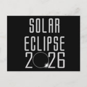 Solar Eclipse 2026 Postkarte (Vorderseite)