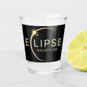 Solar Eclipse 2026 Schnapsglas (Vorderseite)