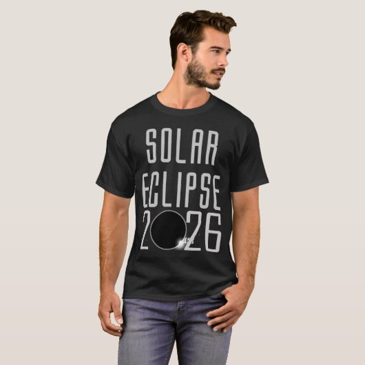Solar Eclipse 2026 T-Shirt (Vorne ganz)