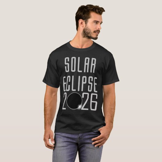 Solar Eclipse 2026 T-Shirt (Vorne ganz)