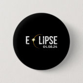 Solar Eclipse 4.08.24 2024 Erwachsene Kinder Ameri Button (Vorderseite)