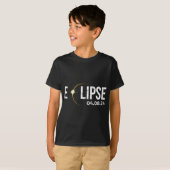Solar Eclipse 4.08.24 2024 Erwachsene Kinder Ameri T-Shirt (Vorne ganz)