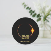 Solar Eclipse 8. April 2024 Einladung (Stehend Vorderseite)