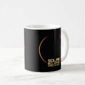 Solar Eclipse 8. April 2024 Kaffeetasse (VorderseiteRechts)