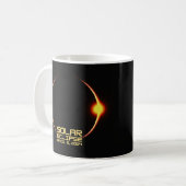 Solar Eclipse 8. April 2024 Kaffeetasse (Vorderseite Links)